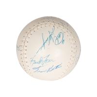 A Group of Signed Autograph Baseballs and One Signed Autograph Softball,