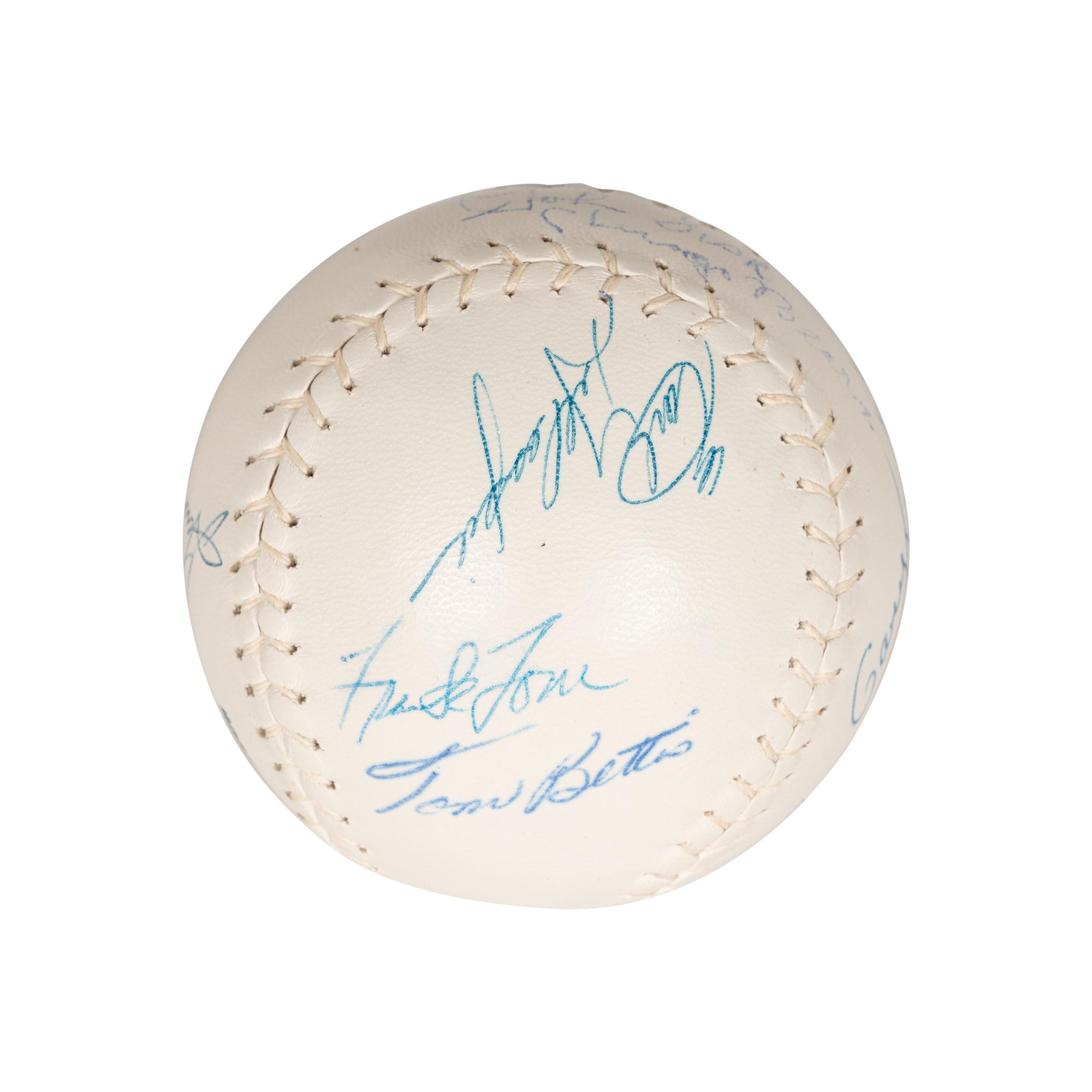 A Group of Signed Autograph Baseballs and One Signed Autograph Softball,