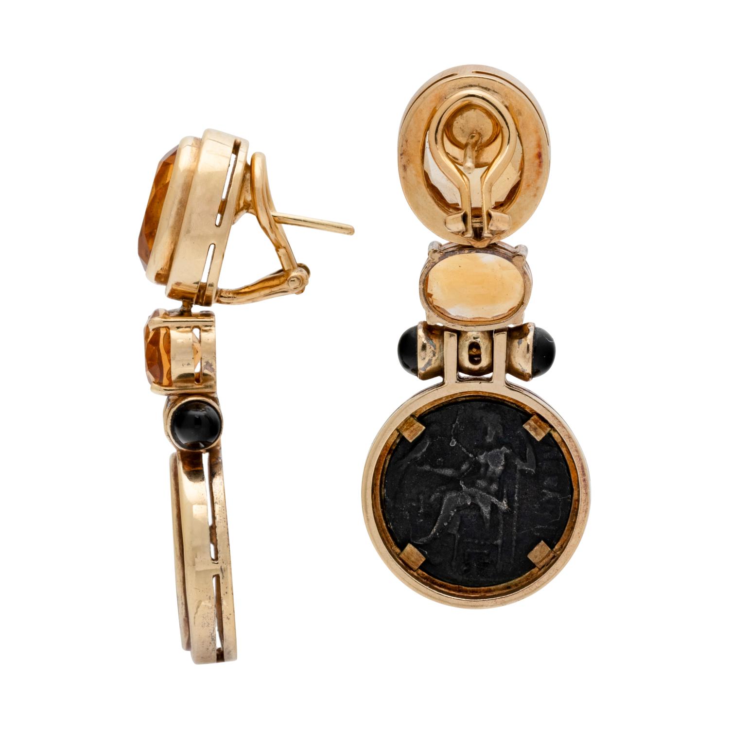 COIN, MULTIGEM AND DIAMOND EARCLIPS