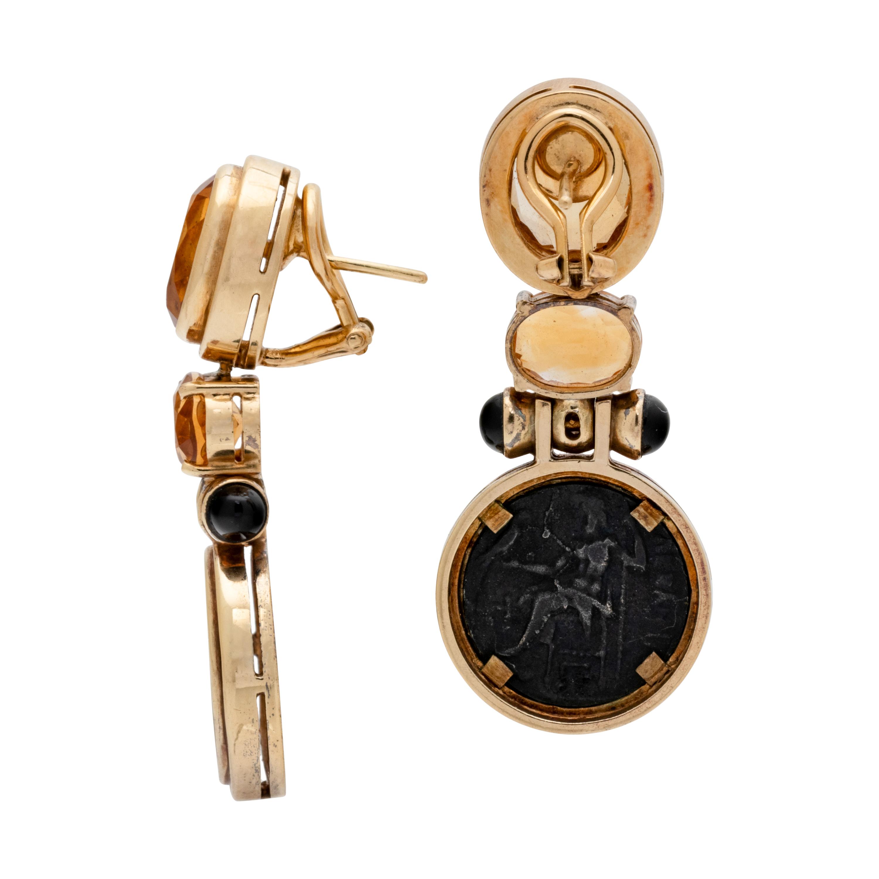 COIN, MULTIGEM AND DIAMOND EARCLIPS