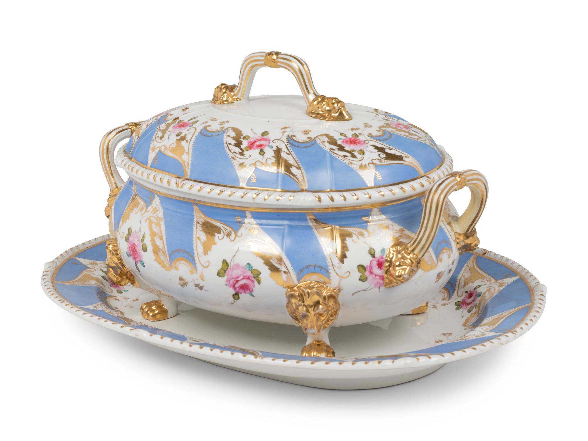 A Group of English Porcelain Tableware