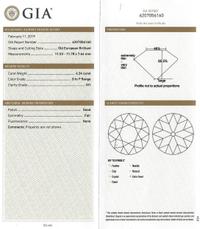 A 6.34 Carat Old European Cut Diamond,