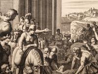 A group of five prints depicting religious scenery