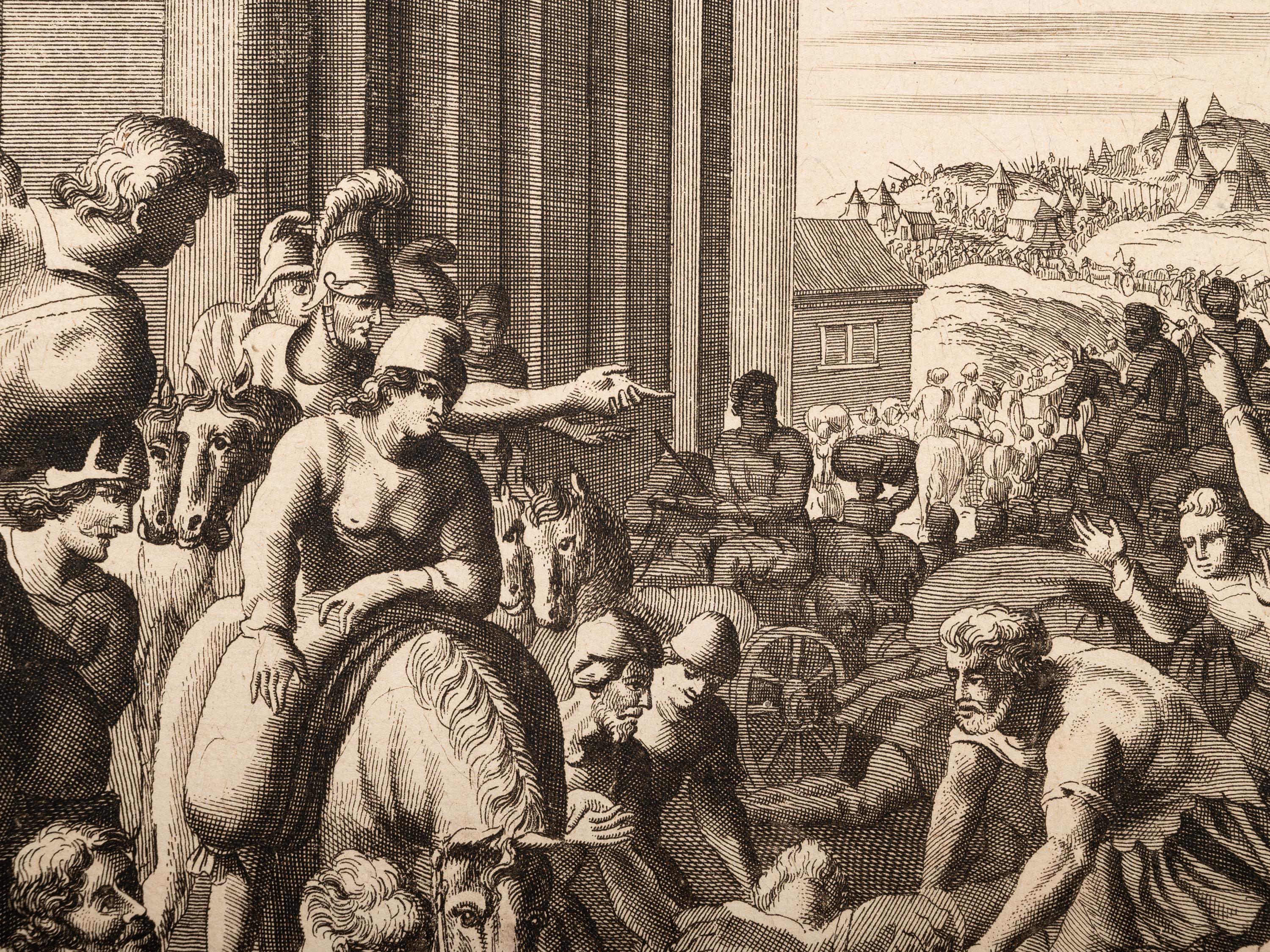 A group of five prints depicting religious scenery