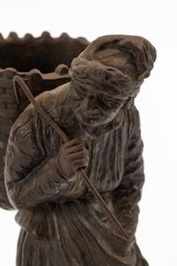 A Pair of Continental Bronze Figures of Peasant Farmers