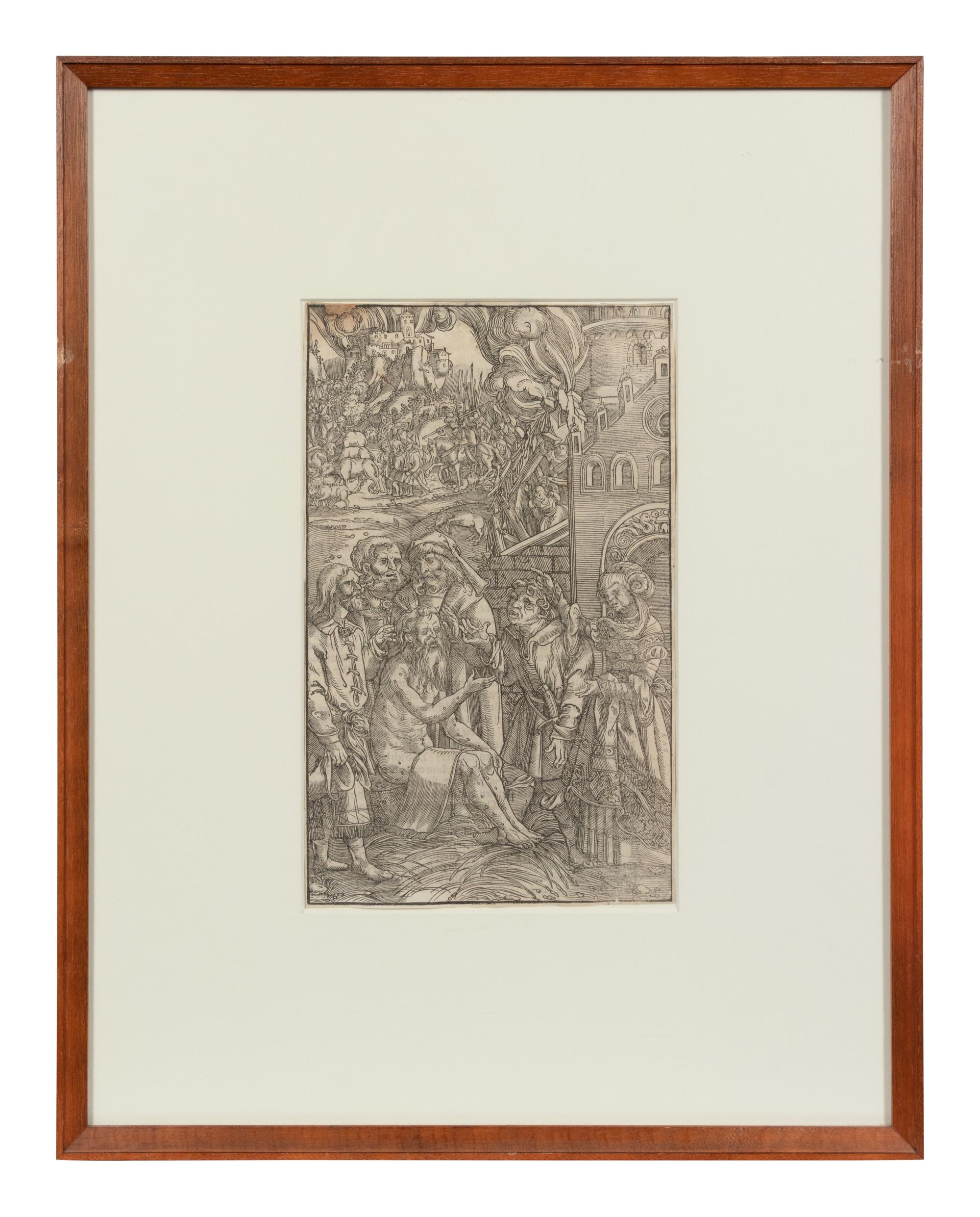A group of four prints depicting religious imagery