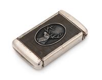 An American Mixed Metal Advertisement Match Safe Height 2 3/4 inches. — LATE 19TH CENTURY