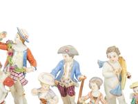 A Large Group of Continental Porcelain Figures