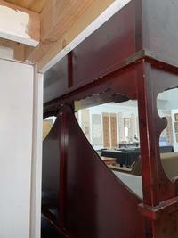 A Japanese lacquer display cabinet with cloisonné panels 日本漆器立柜及底座 Late Meiji period ????