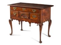 A Queen Anne Fan-Carved Walnut Dressing Table