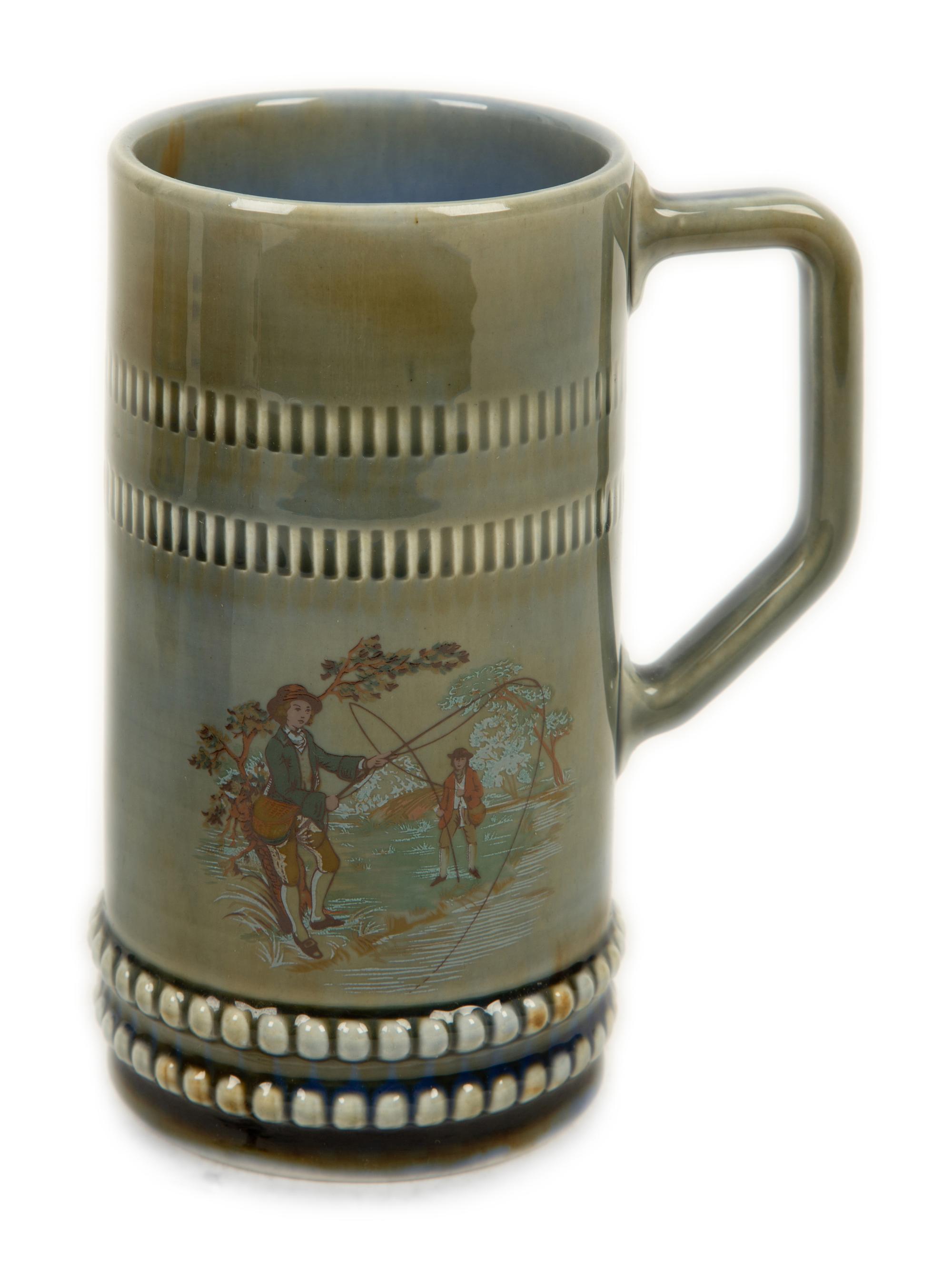 A Collection of Six Painted and Molded Earthenware Articles — 19TH/20TH CENTURY