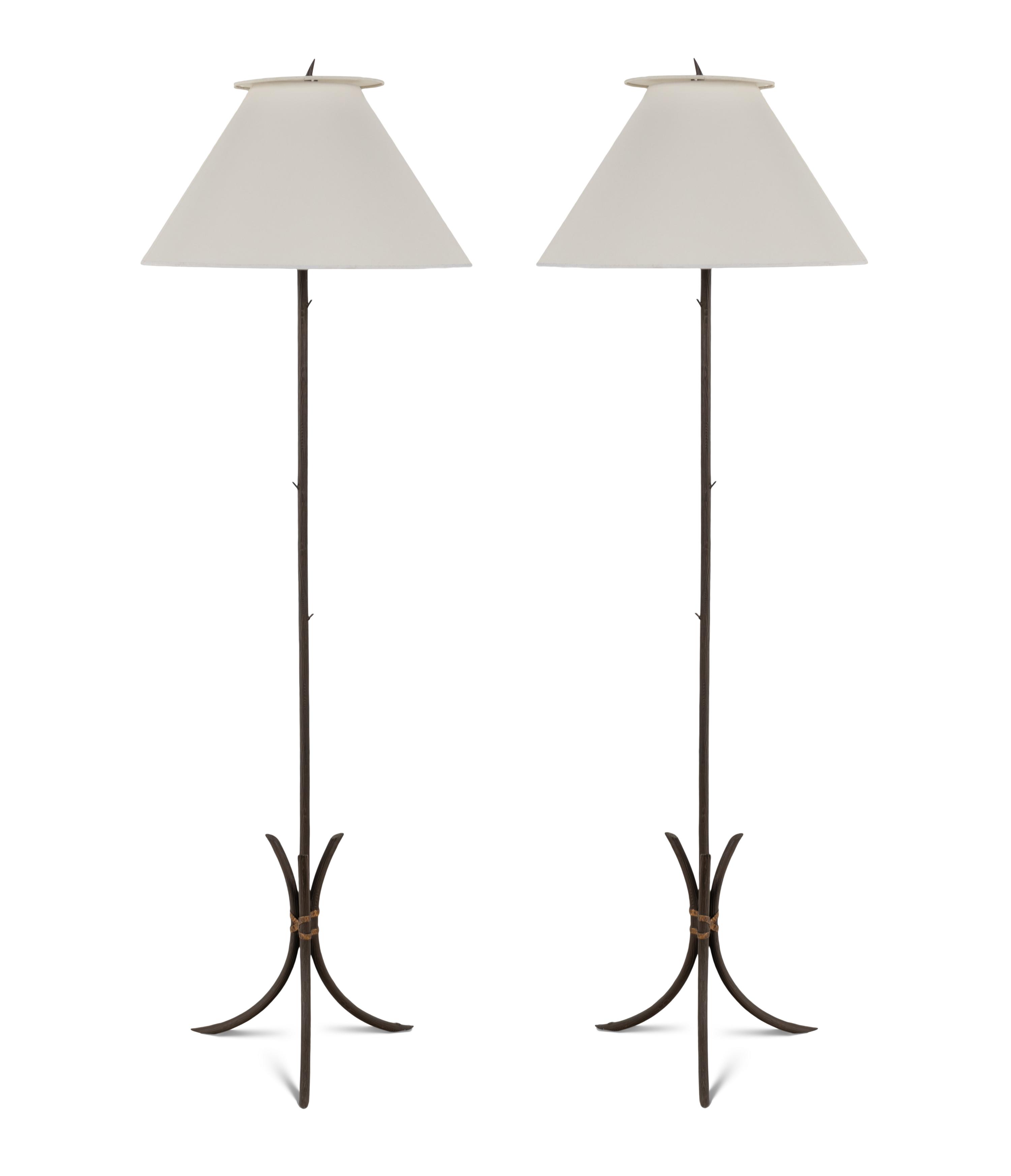 A Pair of Formations Twig Floor Lamps