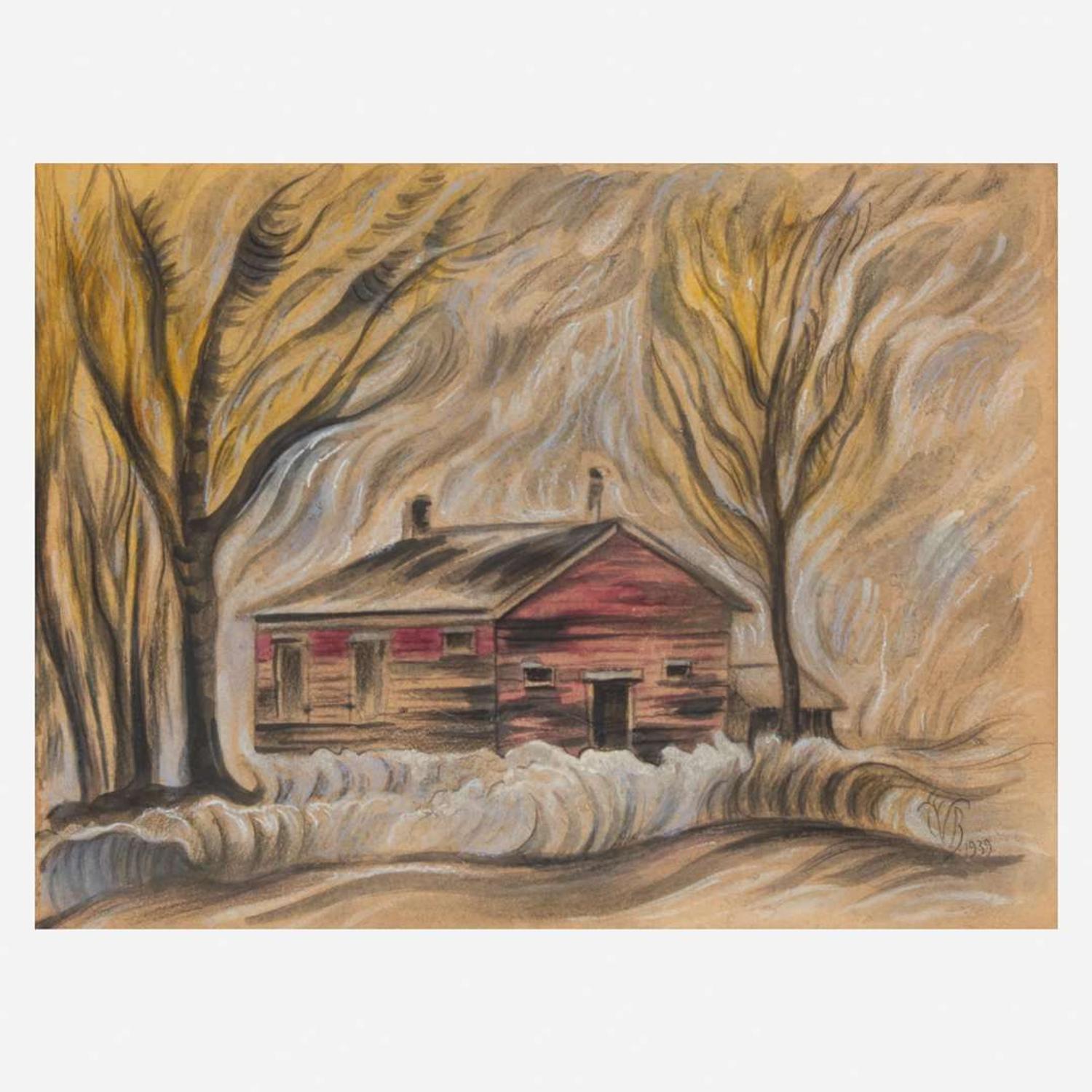 Charles Burchfield (American, 1893–1967) The Red Cabin