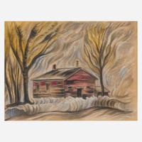 Charles Burchfield (American, 1893–1967) The Red Cabin