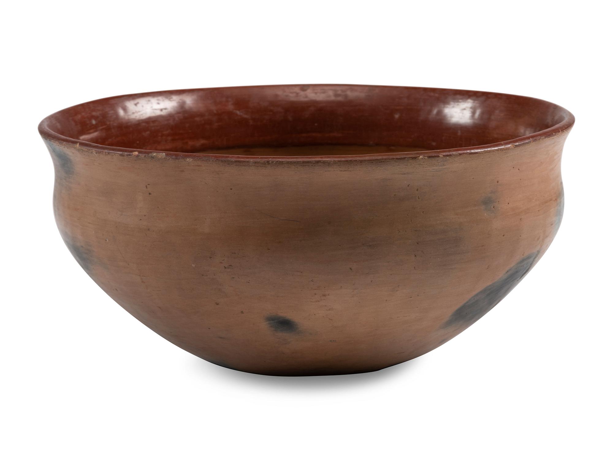 Ohkay Owingeh Redware Pottery Bowl