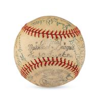 A 1944 Cincinnati Reds Team Signed Autograph Baseball