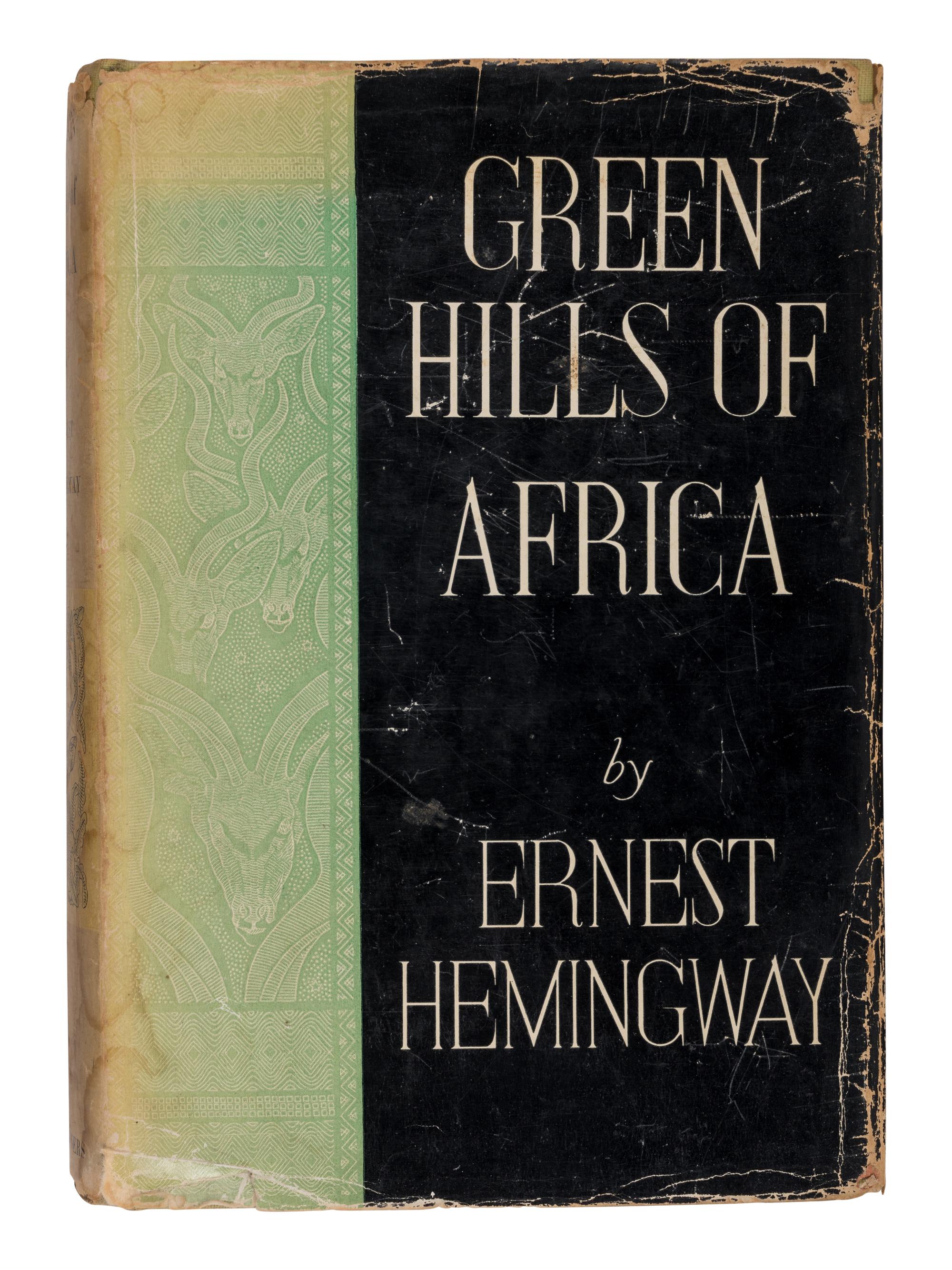 HEMINGWAY, Ernest (1899-1961). Green Hills of Africa . New York and London: Charles Scribner's Sons, 1935.
