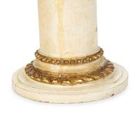 A Pair of Painted and Parcel Gilt Eagle Ornaments Mounted as Lamps