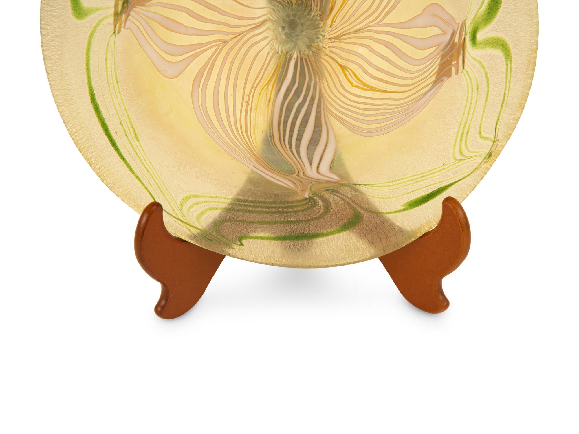 A Tiffany Studios Favrile Glass Charger
