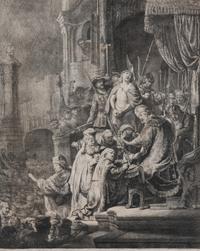 Rembrandt van Rijn (Dutch, 1606–1669) — Christ before Pilate: Large Plate (Ecce Homo) , 1635-36
