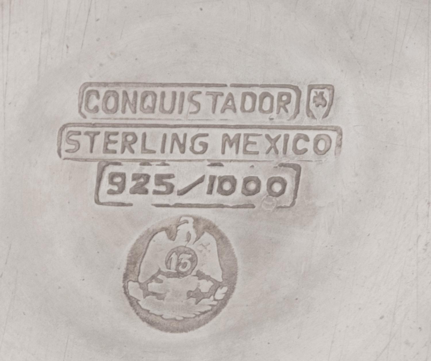 A Mexican Silver Three-Piece Tea Service