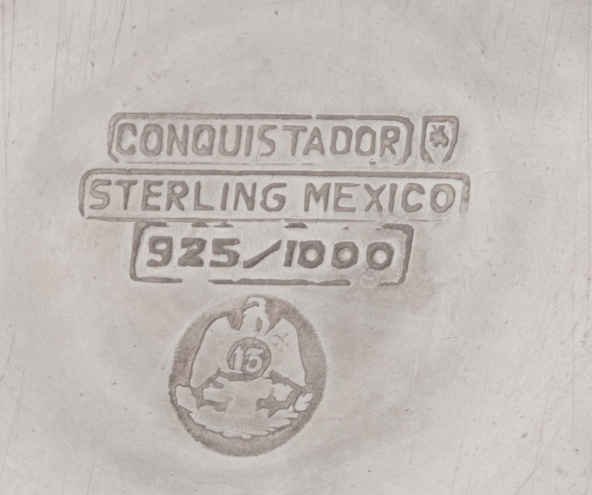 A Mexican Silver Three-Piece Tea Service