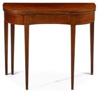 Federal inlaid mahogany games table philadelphia, pa, circa 1800