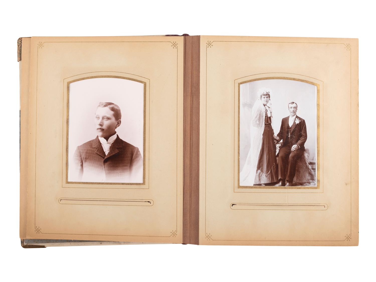 [PHOTOGRAPHY]. A group of 2 works and 2 albums containing miscellaneous photography, including: