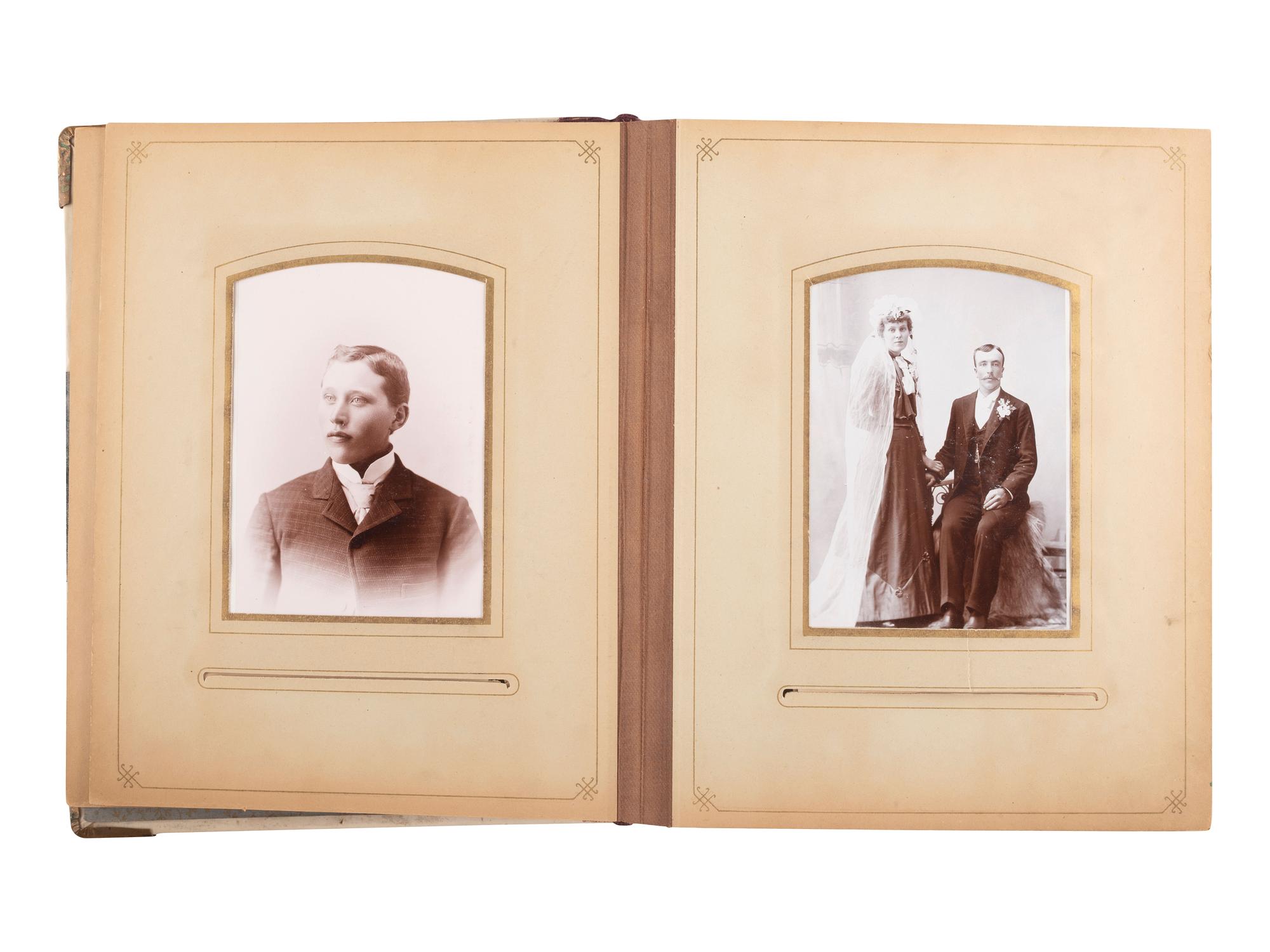 [PHOTOGRAPHY]. A group of 2 works and 2 albums containing miscellaneous photography, including: