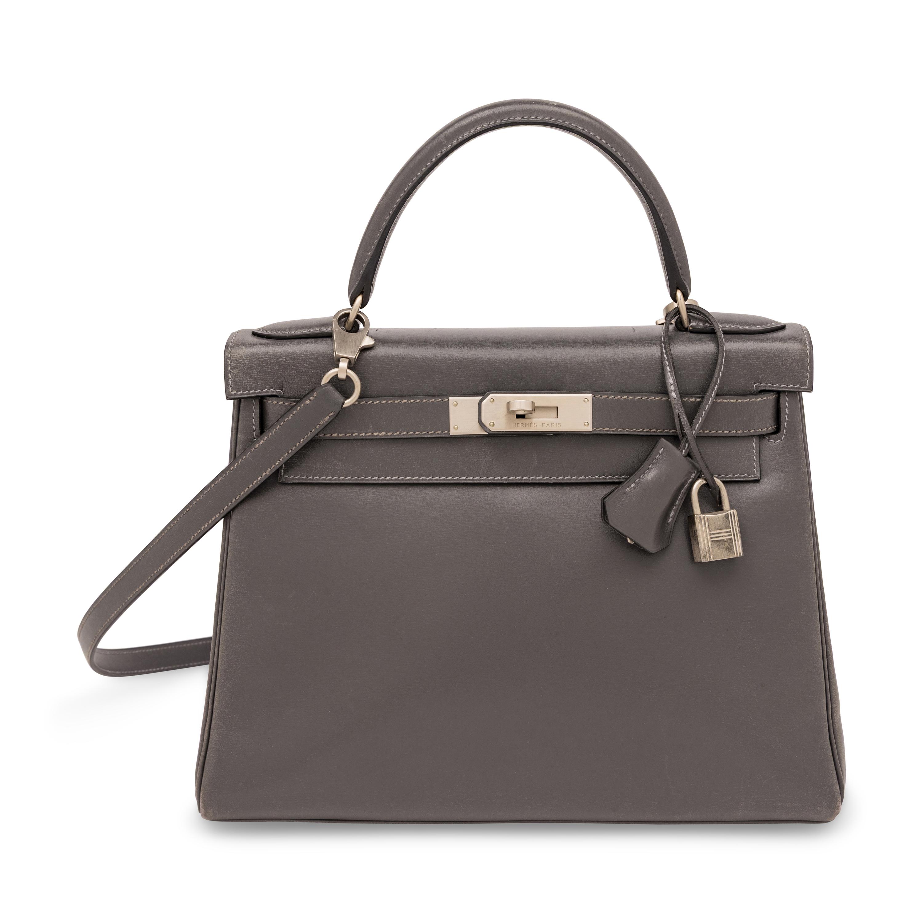 Hermès, Kelly 28 in Ardoise Box