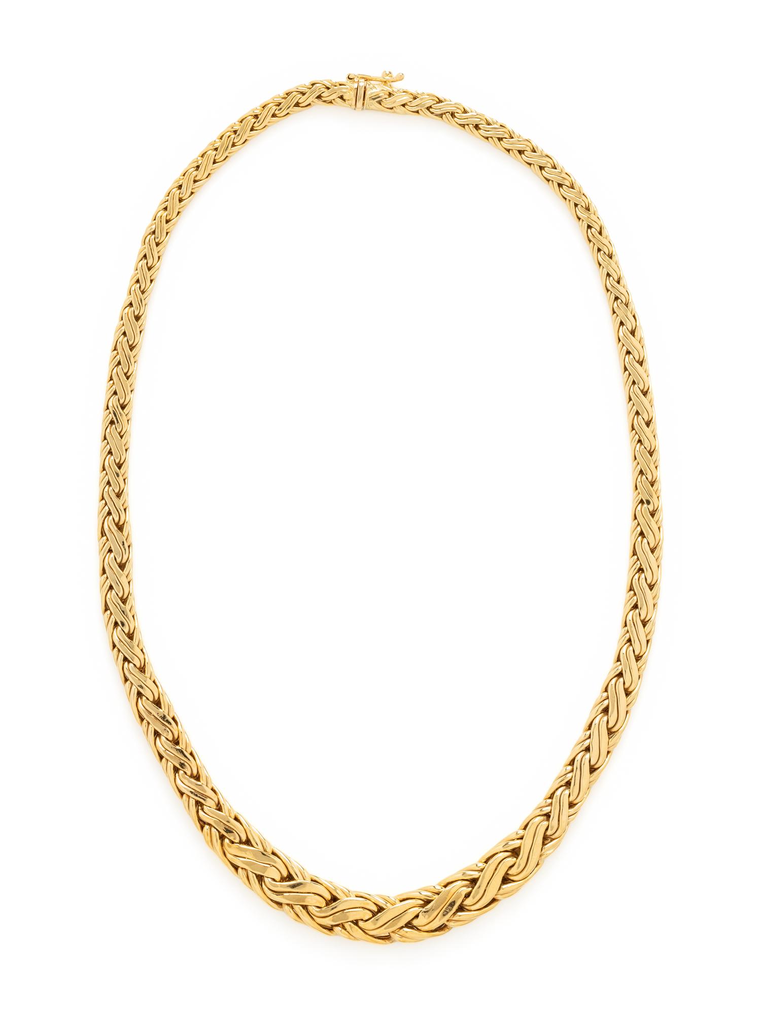 TIFFANY & CO., YELLOW GOLD NECKLACE