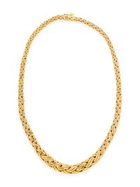 TIFFANY & CO., YELLOW GOLD NECKLACE
