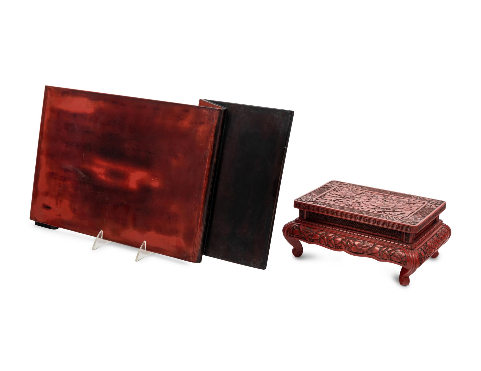 Two Japanese Lacquer Stands