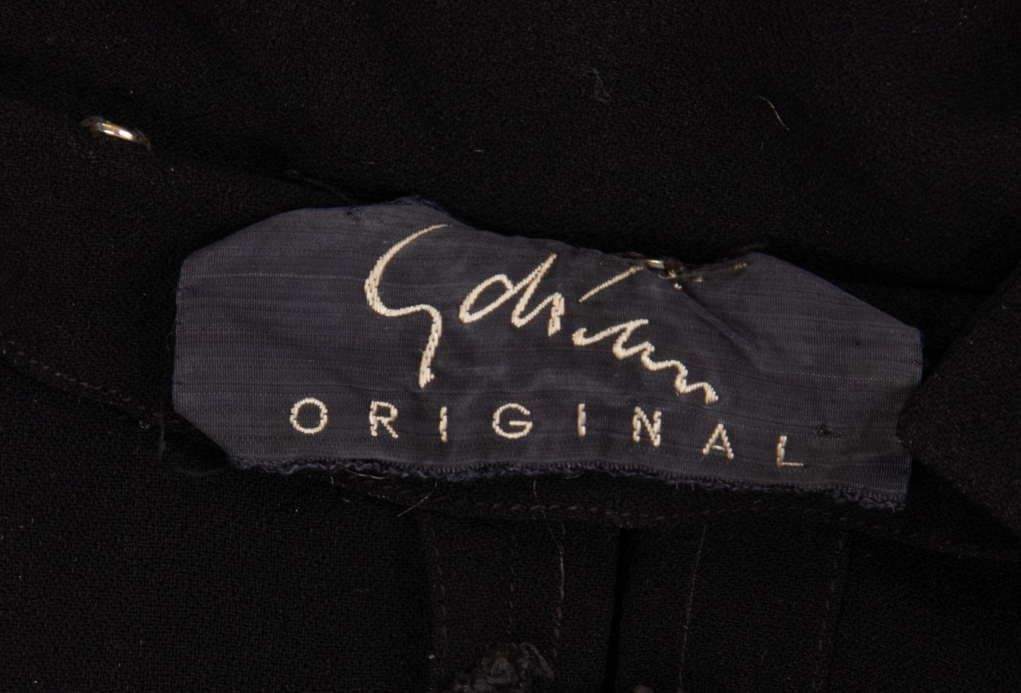 Adrian Black Dress, 1940s