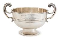 An English Silver Trophy Cup, Alexander Clark Manufacturing Co., Birmingham, England, 20th Century, inscribed West Street Harriers/ Poi