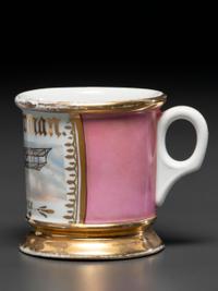 A Porcelain Shaving Mug Commemorating United States Air Service in World War I