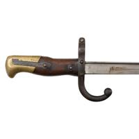 Lot of 3 Edged Weapons Including: French M1874 Gras Bayonet, US M1 Bayonet, Robeson USN Mk 2 Knife