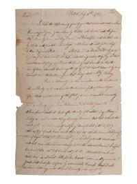 [SIGNER]. LANGDON, John (1741-1819). Letter signed ("John Langdon"). Portsmouth, NH. 16 July 1762. [ With: ] LANGDON, Betsy. ALS 1763.