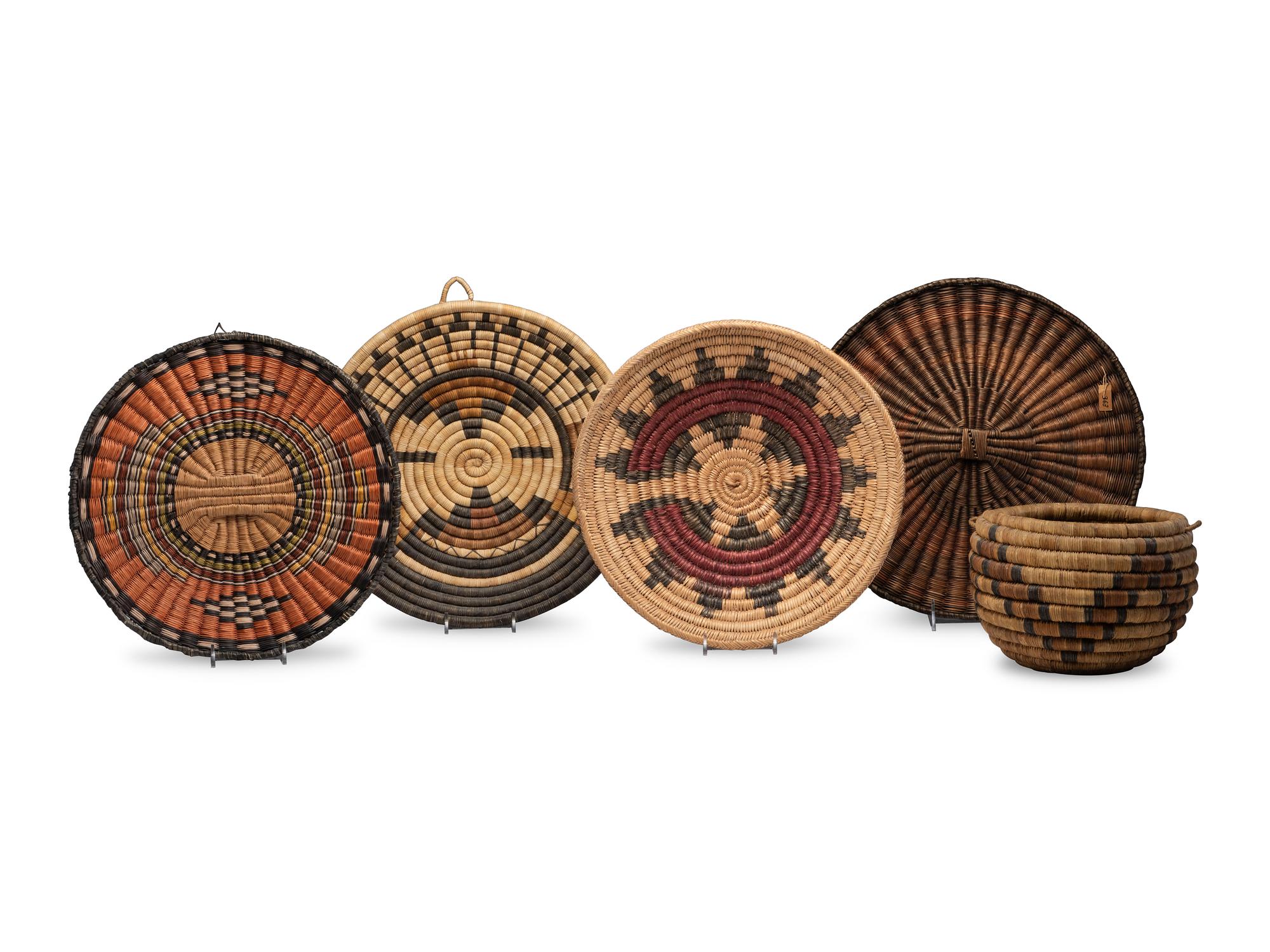 Hopi Second and Third Mesa Baskets