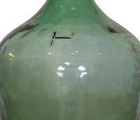 Three Green Glass Wine Bottles 9" W x 9" D x 15.5" H — Argentina, Early 20th Century