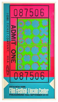 [Art] Warhol, Andy. Lincoln Center Ticket