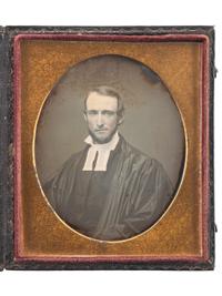 [EARLY PHOTOGRAPHY - OCCUPATIONAL]. A group of 4 cased images featuring police officers, clergy, a firefighter, and more, comprising: