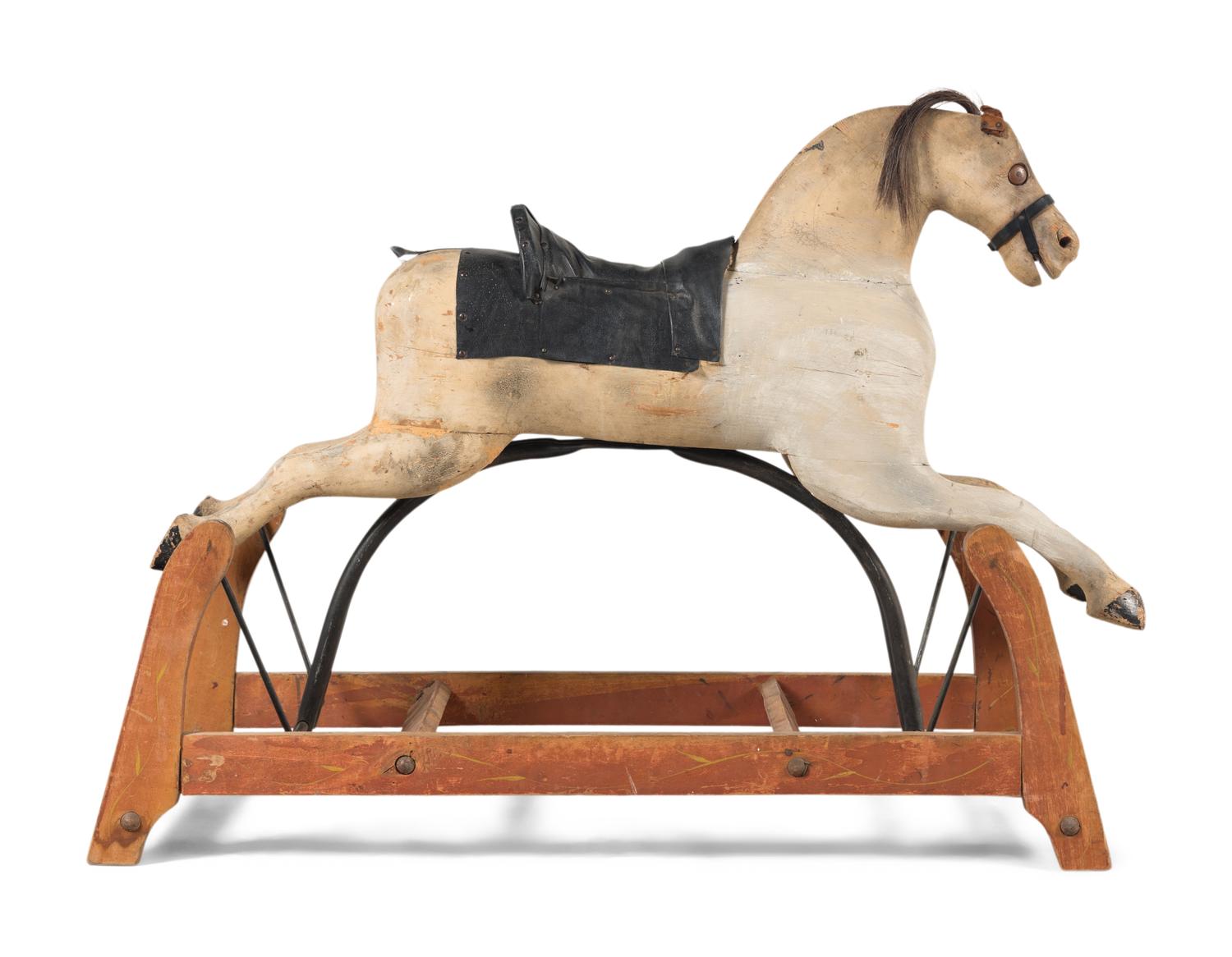 A Polychrome Painted Carousel Horse