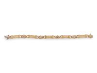 YELLOW GOLD AND DIAMOND BRACELET