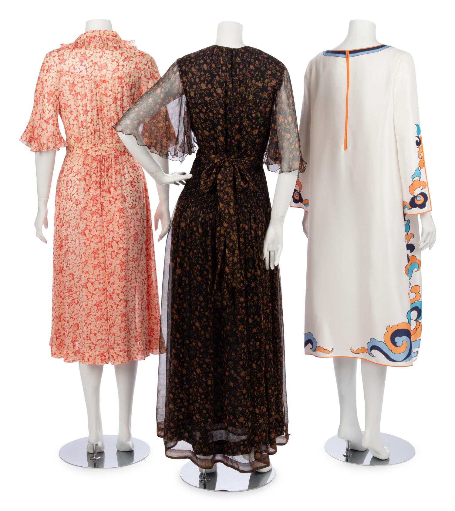 Three Vintage Summer Party Dresses, 1980-2000s