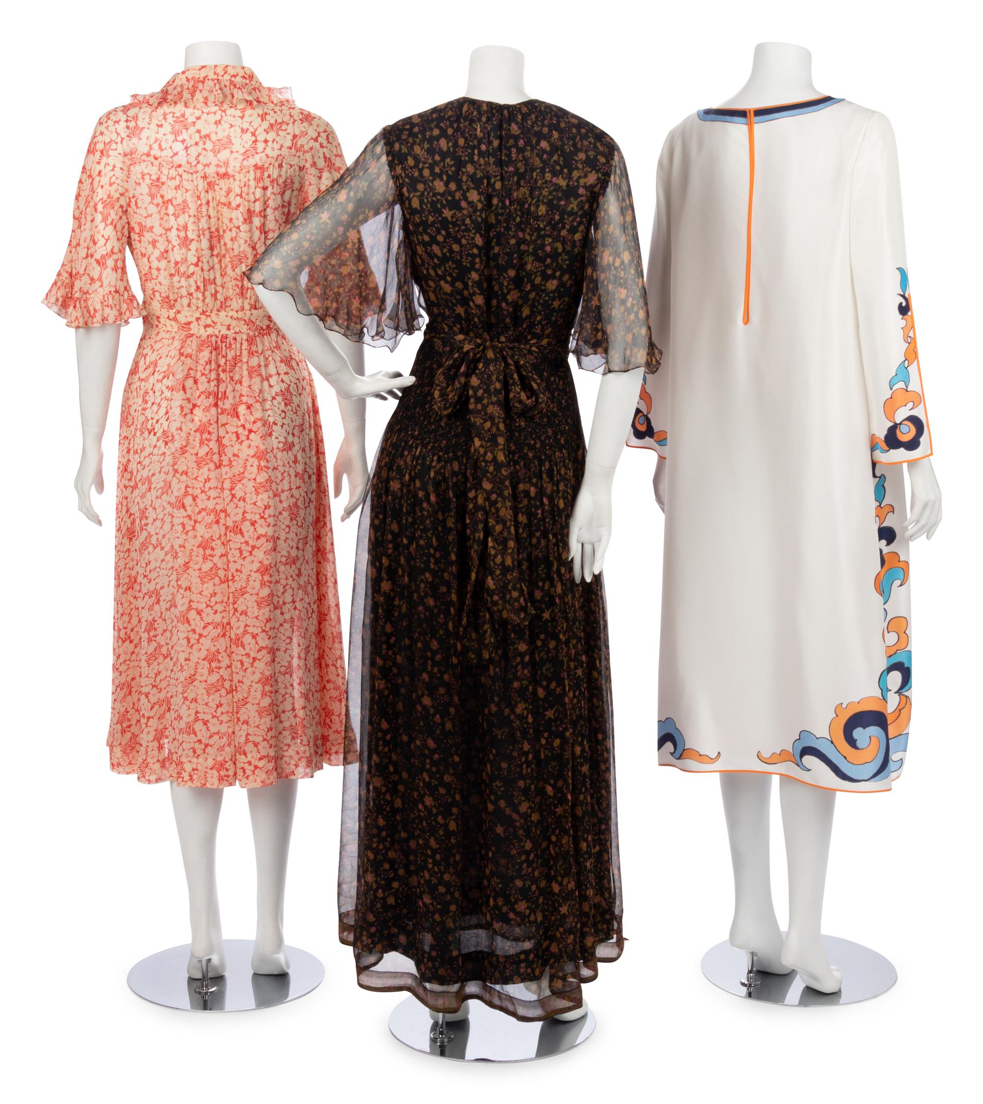 Three Vintage Summer Party Dresses, 1980-2000s