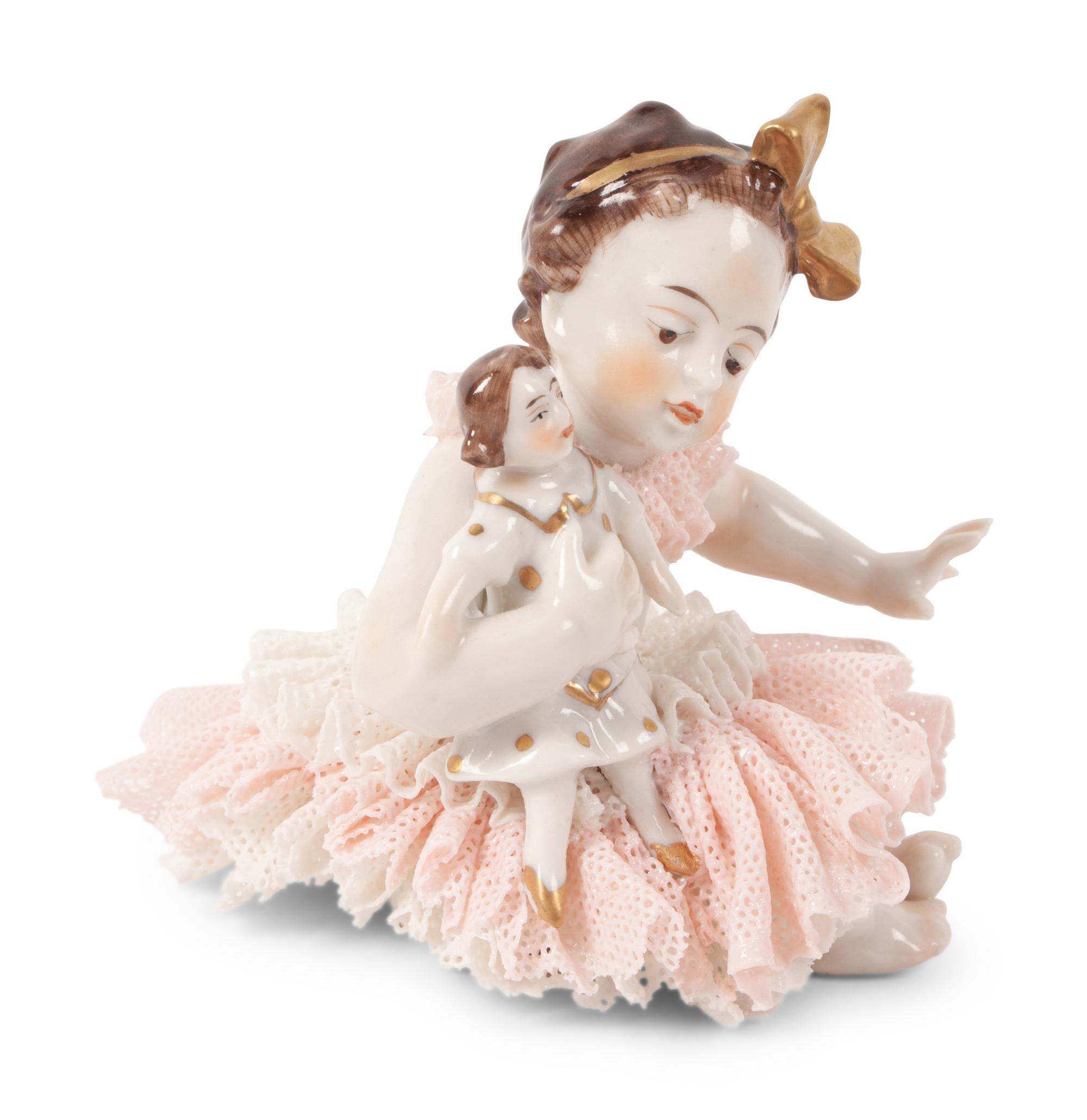 A Group of Capodimonte Porcelain Figures