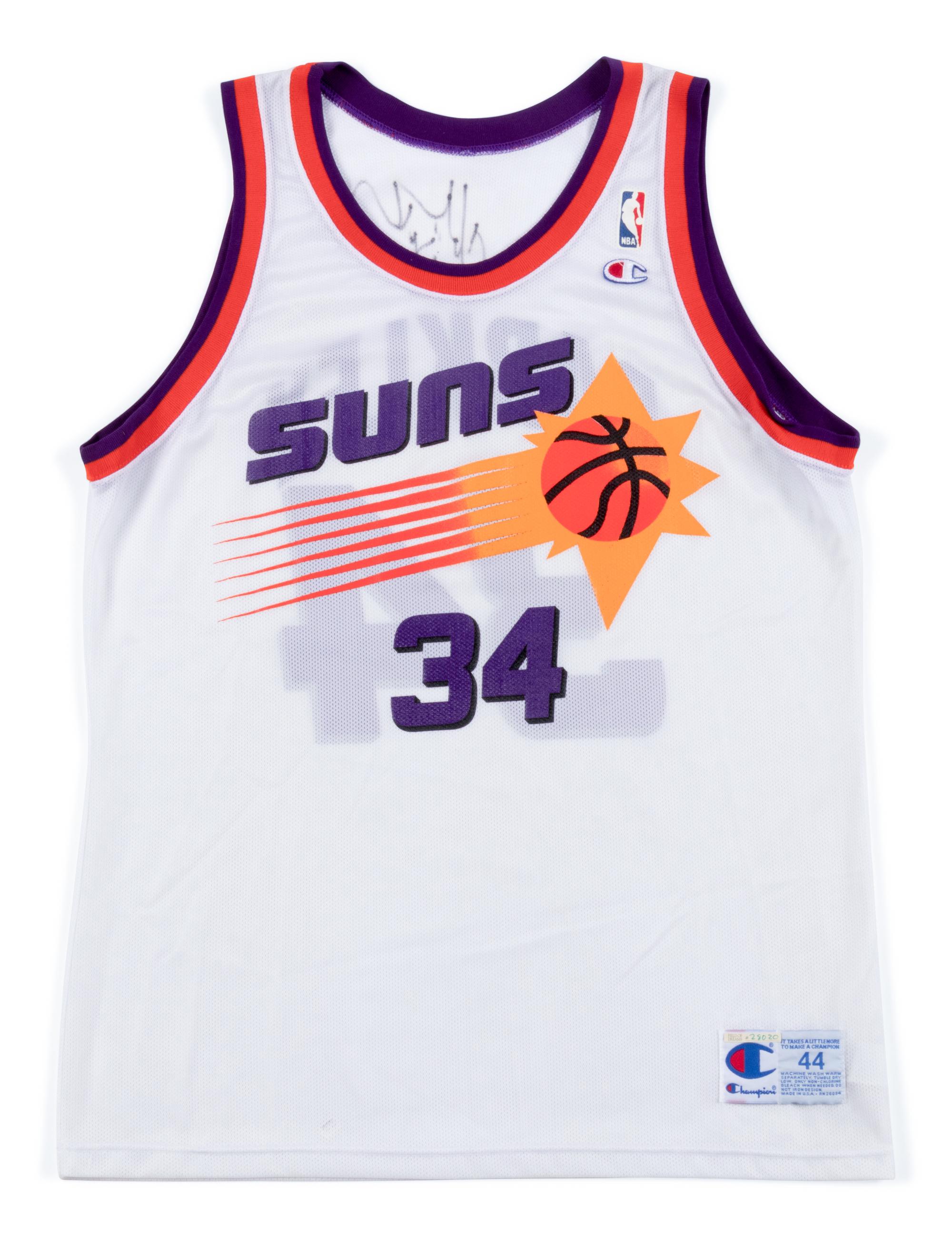 A Charles Barkley Signed Phoenix Suns Jersey (Champion),