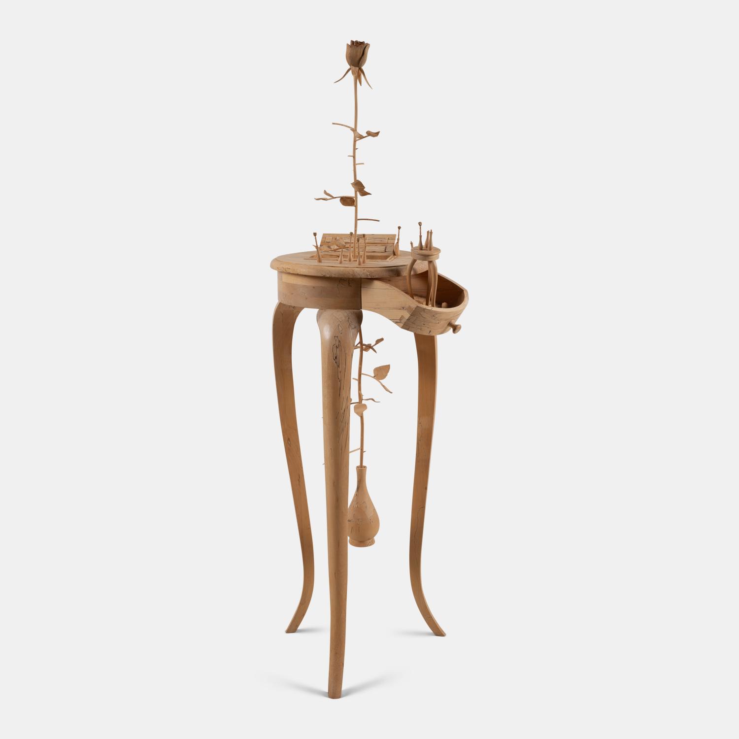 Sculptural Pedestal Table