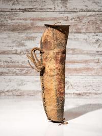 Early Northern Plains Buffalo Hide Parfleche Cylinder